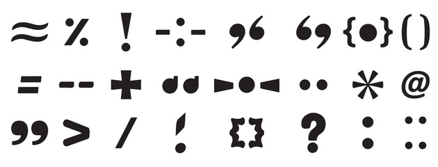 Set of questions mark different vector illustration