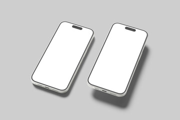 Smartphone Screen Blank Mockup template