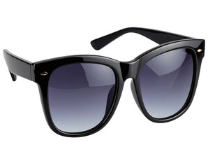 Retro Round Stylish Sunglasses with Tinted Lenses, isolated on a transparent background