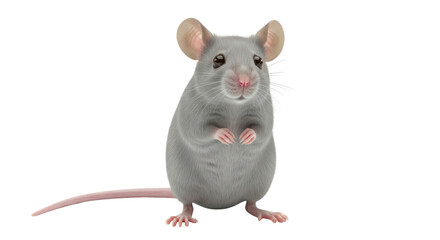 Isolated Grey Mouse