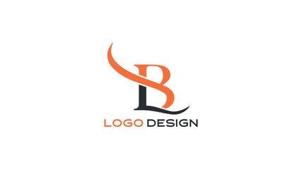 Stylized BL monogram logo with swoosh-style curves in orange and black, suitable for sports, branding, or creative identity