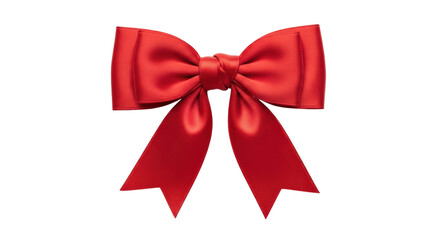 Isolated Red Ribbon Bow