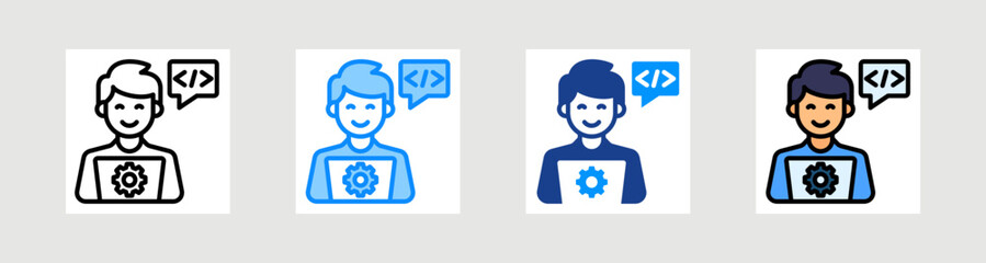 It Department Icon Collection Set Multiple Style