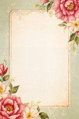 Vintage Floral Frame