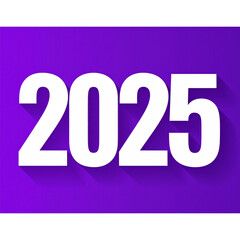  New Year 2025 PNG typography 