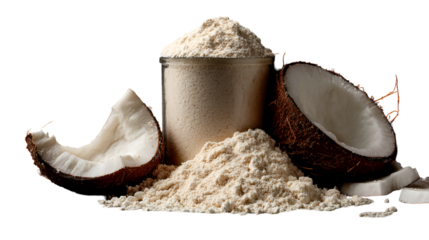 Coconut Flour and Fresh Coconut Healthy Ingredients Baking