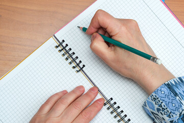 Creative expression through writing in a cozy workspace