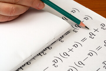 Exploring math with handwritten exercises in a quiet space