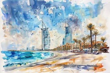 Dubai City Art Architecture