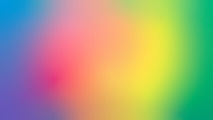 Vibrant rainbow gradient background blends colors smoothly