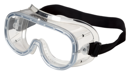 ski goggles on white background