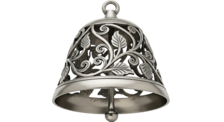 Isolated Ornate Metal Bell