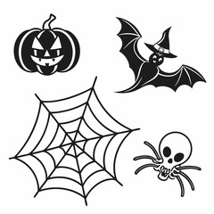 halloween vector set