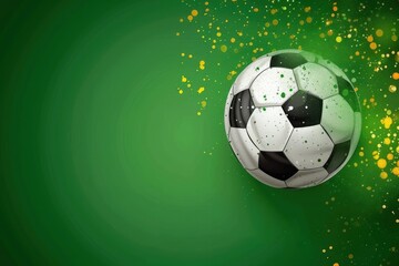 Naklejka premium Soccer football sports soccer ball.