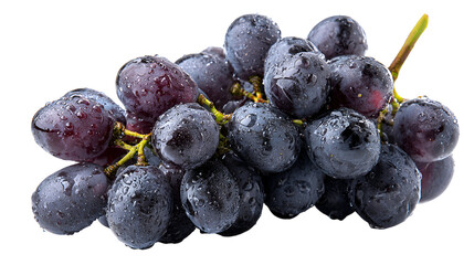 Juicy Black Grapes Fresh and Dewy