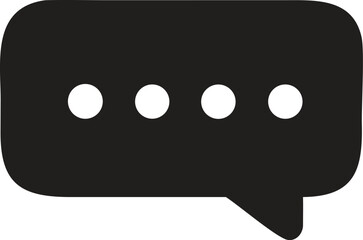 Typing Indicator Icon Representing Texting and Chatting with Animated Ellipsis Dots Suggesting Someone is in the Process of Typing