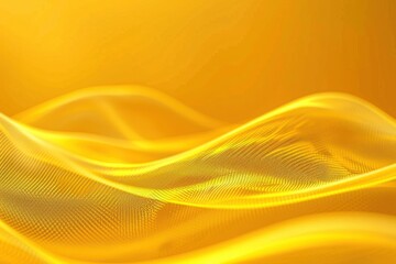 Yellow digital background technology wave.