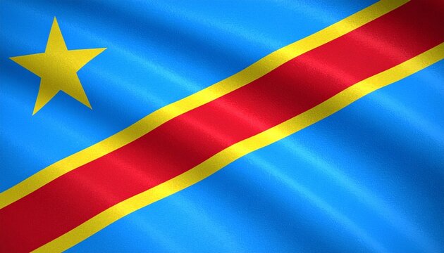 flag on the wave background