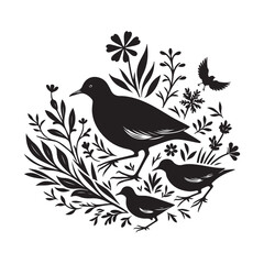 vector illustration of a bird