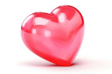 Heart white background produce symbol.