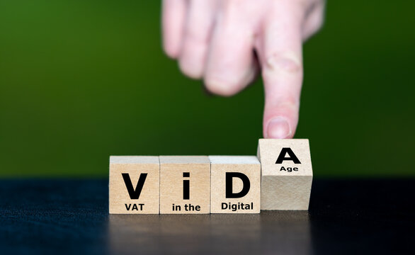 Cubes form the acronym ViDA (VAT in the digital age).