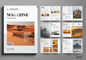 Minimalist Magazine Layout