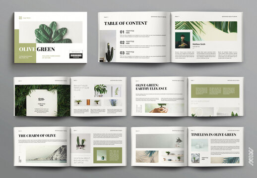 Olive Green Life style Layout