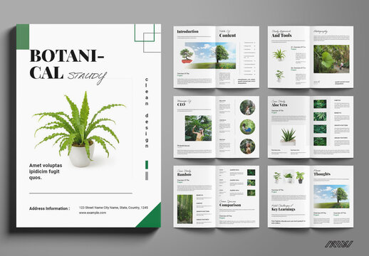 Botanical Case Study Template Layout