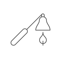 Candle snuffer line outline icon