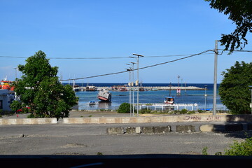Wooden fishing boat on the beach