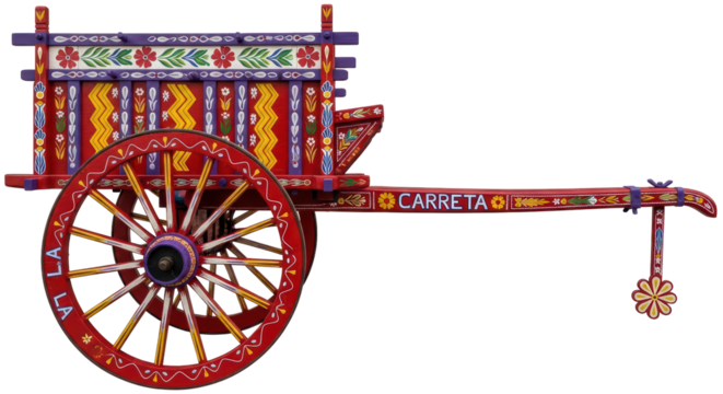 Isolated Sicilian Cart