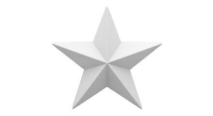 Isolated 3D Rendered Star