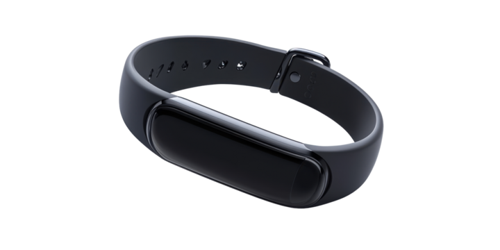 Empower Your Workout with a Sleek Black Fitness Tracker Band cut elements on transparent background. cut flower elements, garden themed designs. Top view high quality PNG." design elements