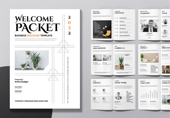 Welcome Packet Brochure Template Layout