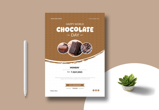 World Chocolate Day Template Layout