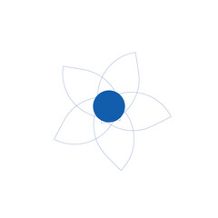 Flower geometruc decoration design with seamless background