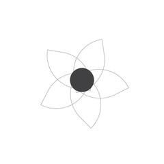 Flower geometruc decoration design with seamless background