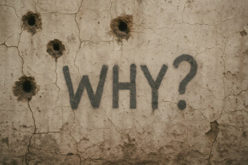 Bullet Holes Wall Question Mark Why Graffiti Urban Decay Texture Background