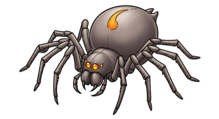 Isolated Cartoon Spider