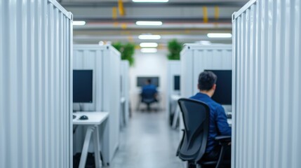 Diverse team of professionals working together in a modern collaborative workspace focused on engineering and technology solutions  Concept of teamwork innovation and productivity in the workplace