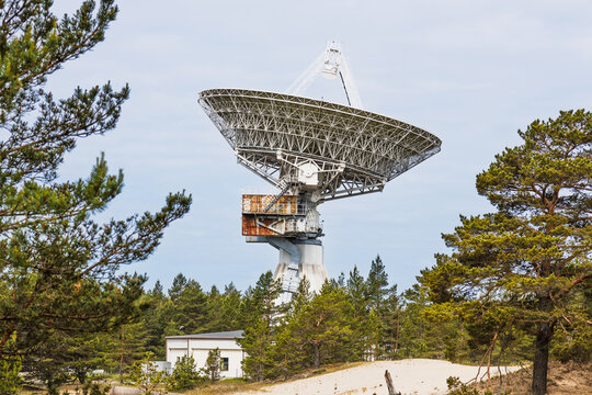 Giant Parabolic Dish at Ventspils International Radio Astronomy Center, Irbene Ghost Town