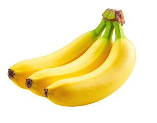 Ripe yellow bananas tropical fruit healthy food fresh banana bunch