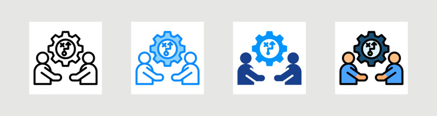Business Strategy Icon Collection Set Multiple Style
