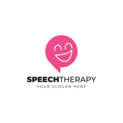 Vector of Speech Therapy Logo Template