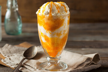Whimsical Orange Creamsicle Float