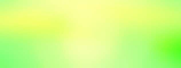 Spring green smooth gradient blurred abstract background, fresh green yellow background copy space