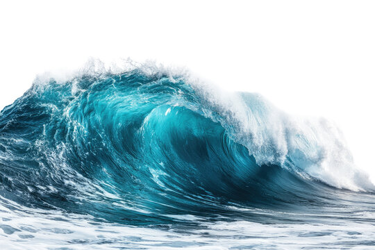 Powerful turquoise wave cresting (1) - Powered by Adobe