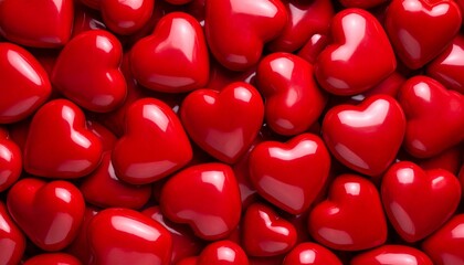 red hearts background