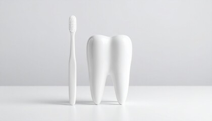 tooth on white background