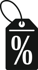 Collection Discount Percentage Tag Set Silhouette, Price Tag and Discount Symbols SVG